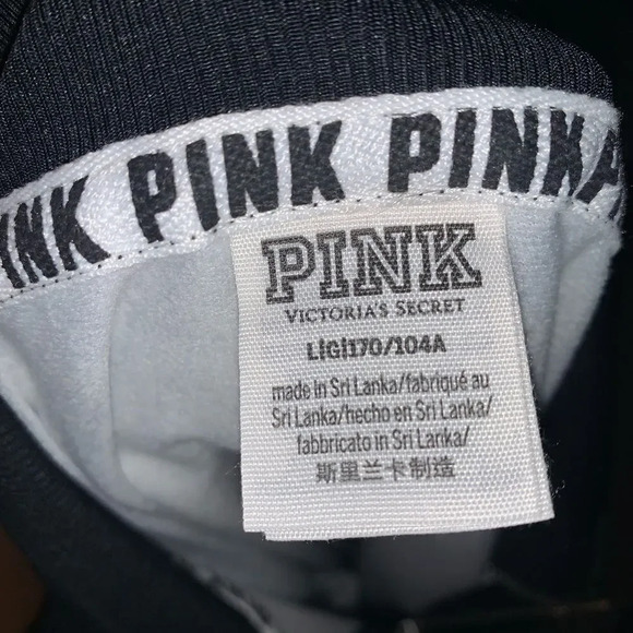 Vs Victorias Secret Pink Quarter Zip Track Jacket Sweater Top Camo L - Picture 2 of 5